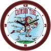SunTime Alabama Crimson Tide Football Wall Clock, Down The Field by Gary Patterson, Non Ticking Silent Movement, 11.5" view 1