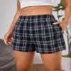 AKIOLOAS Women's Shorts Plaid Print Elastic Waist Shorts Women's Shorts Shorts for Women (Size : Medium) view 1
