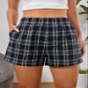 AKIOLOAS Women's Shorts Plaid Print Elastic Waist Shorts Women's Shorts Shorts for Women (Size : Medium) view 4