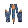 Suspenders Men for Pants Adjustable Casual Belts Leather 3 Clips Y Shape Brace Stylish Print Male Suspender 120cm*3.5cm (Color : Black Leather, Size : 3.5 * 120cm) view 2