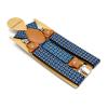 Suspenders Men for Pants Adjustable Casual Belts Leather 3 Clips Y Shape Brace Stylish Print Male Suspender 120cm*3.5cm (Color : Black Leather, Size : 3.5 * 120cm) view 4