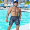 K898 Men's Swim Jammers UPF50+, Swim Training Printed Jammer Swimsuit Endurance Compression for Men (Grey Camo-WF, 3XL) view 2