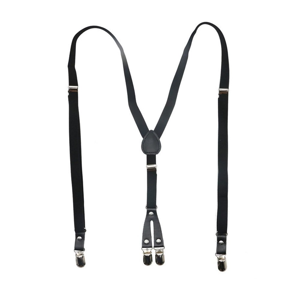 SONLED Men's Suspenders for Men 1.5cm Women's Pants with Adjustable Suspenders