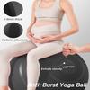 YOTTOY Anti-Burst Exercise Ball for Working Out, Yoga Ball for Pregnancy,Extra Thick Workout for Physical Therapy,Stability Ball for Chair Fitness with Pump (Black) view 2