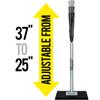 PLAYAPUT Portable Batting Tee for Baseball/Softball, Height Adjustment from 25-37 inch,Easy Transport Premium Baseball Tee with Rubber Top,Heave Duty Base Hitting Tee for Kids/Youths/Adults view 2