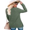 Bofell Womens Long Sleeve Tops Dressy Casual Spring Holiday Outfits for Women 2025 St Patricks Day Shirt Buttons Side Split Green M view 4