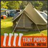 26PC Tent Stakes Pegs Camping Outdoor Steel Metal Nail 4x13FT Rope T Pull Hook view 3
