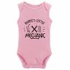 Daddy's Little Mechanic Cotton Climbing Bodysuit Sleeveless Romper Baby Girls Boys Jumpsuit view 1