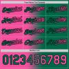 Personalized Baseball Sports Uniform Button Down Custom Kelly Green Pink Fade Baseball Jerseys Polyester Design Your Own Hip Hop Baseball Softball Shirts Stitched Name Number Logo for Kids Boys Girls view 3