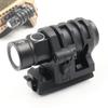 LThyzszb Tactical Helmet ARC Rail Light LED Mini Military Helmet Flashlight with Strobe/Strong/Low Lamp 500 Lumens, Pocket Pen Flashlight with 20mm Picatinny Rail Mount (Black) view 1