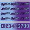 Personalized Baseball Sports Uniform Button Down Custom Purple Sky Blue Fade Baseball Jerseys Polyester Design Your Own Hip Hop Baseball Softball Shirts Stitched Name Number Logo for Kids Boys Girls view 3