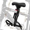 shouldbuy Kids Bike Seat Replacement with Handlebar,Detachable Front Mounted Child Bicycle Seat with Foot Pedals for Children 2~5 Years view 4