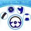 RASTP 12.6 Inch Boat Steering Wheel with 3/4 Axle Marine Steering Wheel Adapter for Most Marine boats,Vessels,Yachts,Pontoons Boat(Blue) view 3