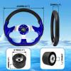 RASTP 12.6 Inch Boat Steering Wheel with 3/4 Axle Marine Steering Wheel Adapter for Most Marine boats,Vessels,Yachts,Pontoons Boat(Blue) view 4