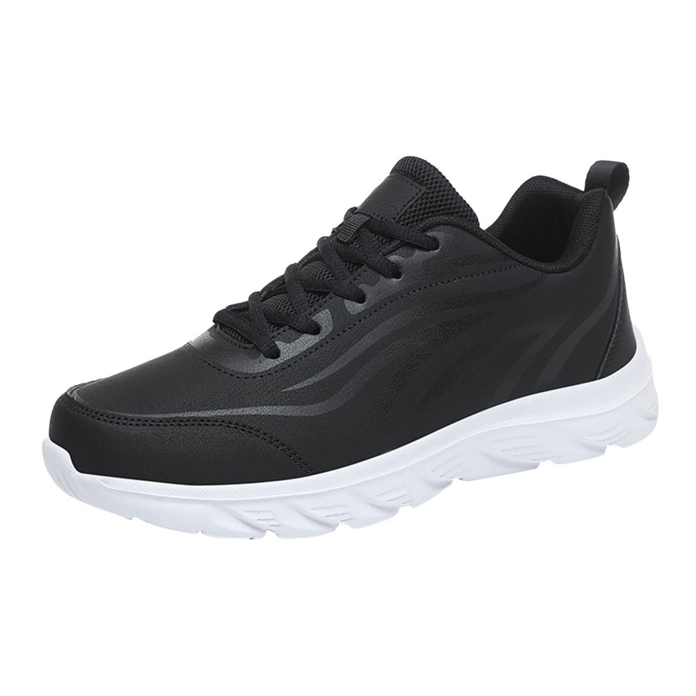 IWIHMIV Outdoor Sport Shoes Waterproof Walking Shoes Men's Running Shoes Comfortable Casual Sports Shoesa1-White12