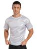 CHICTRY Men Shiny Metallic Short Sleeve T-Shirt Glossy Top for Dance Party Rave Festival White XX-Large view 1