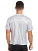 CHICTRY Men Shiny Metallic Short Sleeve T-Shirt Glossy Top for Dance Party Rave Festival White XX-Large view 4