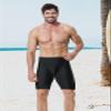 K898 Men's Swim Jammers UPF50+, Swim Training Printed Jammer Swimsuit Endurance Compression for Men (Black Offset-1, L) view 3