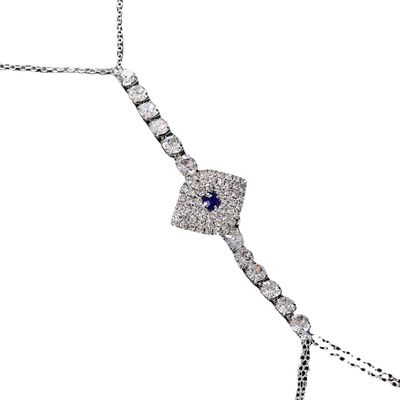 Rhinestone Chest Chain Body Chain Crystal Bikini Bra Chain Summer Beach Nightclub for Women (Gold)