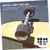 1 Set Skateboard Shock Pad Skate Tricks Skateboard Shockproof Bushings Four Wheels Shock Absorbers view 3