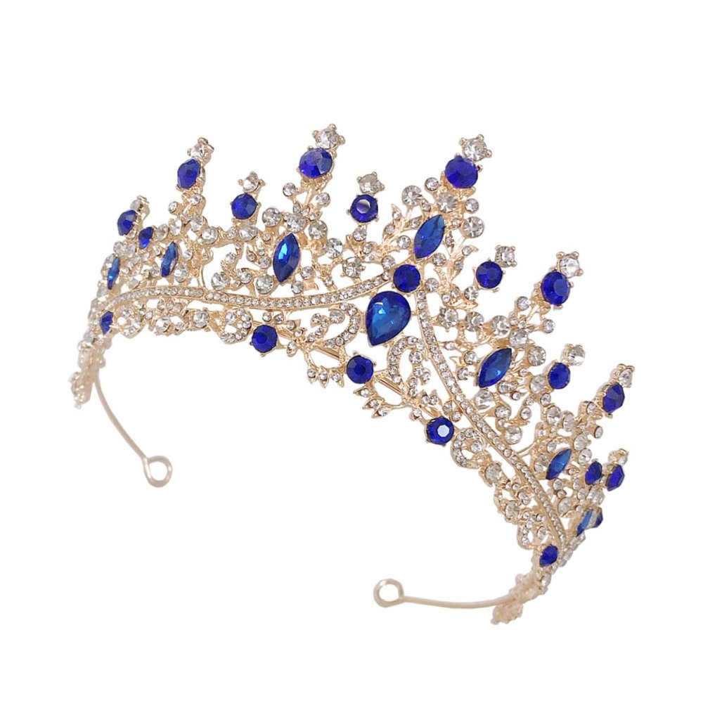 Beavorty Elegant Rhinestone Wedding Crown Lightweight Bridal Headpiece for Wedding Parties Comfortable Fit Stylish Design for Brides and Special Occasions