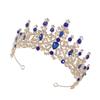 Beavorty Elegant Rhinestone Wedding Crown Lightweight Bridal Headpiece for Wedding Parties Comfortable Fit Stylish Design for Brides and Special Occasions view 1