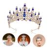 Beavorty Elegant Rhinestone Wedding Crown Lightweight Bridal Headpiece for Wedding Parties Comfortable Fit Stylish Design for Brides and Special Occasions view 3