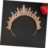 Beavorty Elegant Rhinestone Wedding Crown Lightweight Bridal Headpiece for Wedding Parties Comfortable Fit Stylish Design for Brides and Special Occasions view 4
