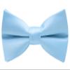 Carahere Pre-Tied Little Boy's Polka Dot Bow Ties Baby Solid Color Bow Ties For Kids M012 Baby Blue