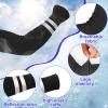 SATINIOR 6 Pairs UV Sun Protection Arm Sleeves for Men Women Reflective Cooling Compression Sleeves Golf Outdoor Sports(Black, Light Gray, Dark Gray) view 3