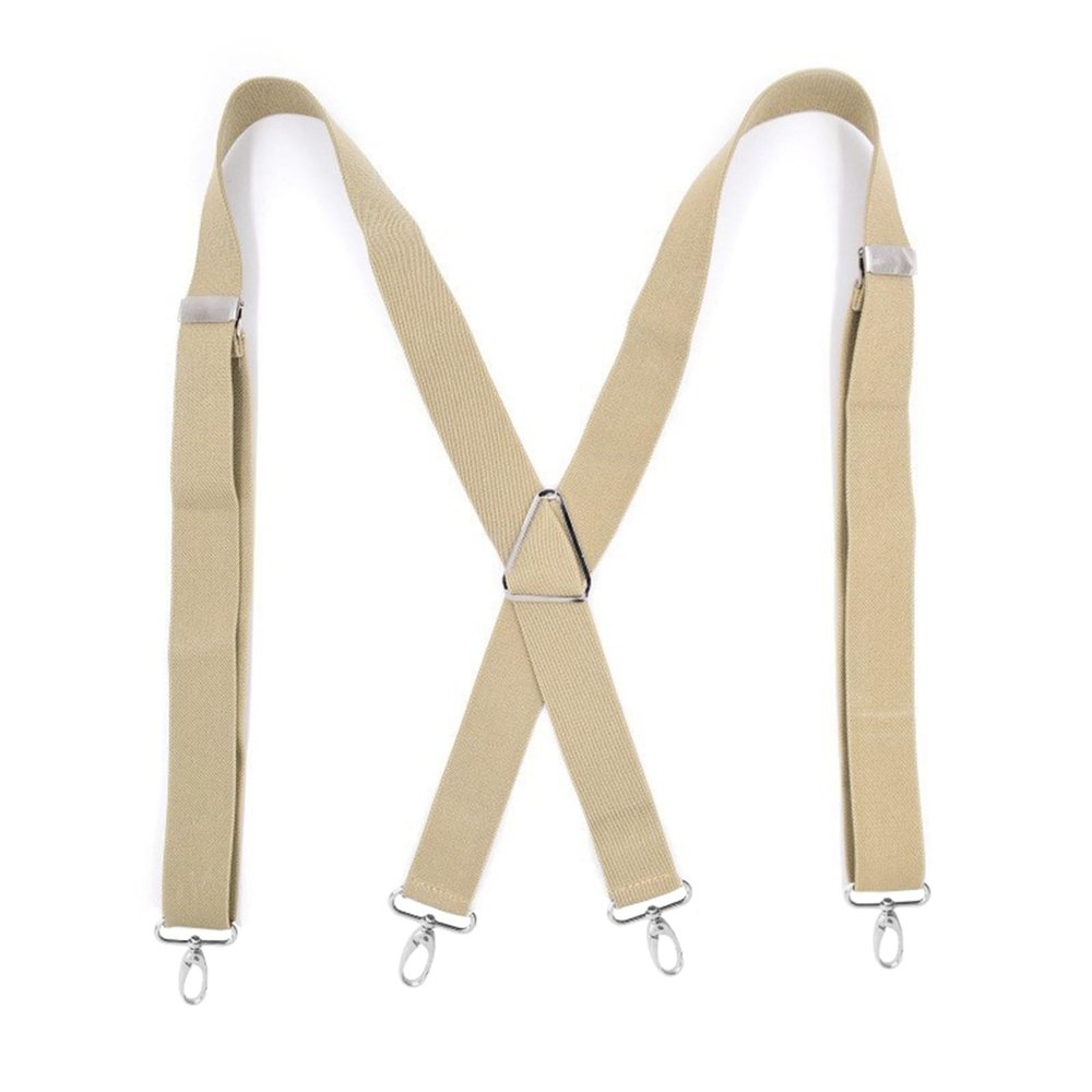 2.5cm Width Triangle Metal X Back Suspensorio Classic 4 Hook Clip High Elastic Business Men Gift Suspenders Husband (Color : 5, Size : 2.5cm)