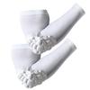 SZKANI Arm Sleeves with Elbow Pads Arm Pad Sleeve for Kid, Youth and Adult, Wrestling Elbow Pad for Kind of Sports(White_S_2 Pcs) view 1