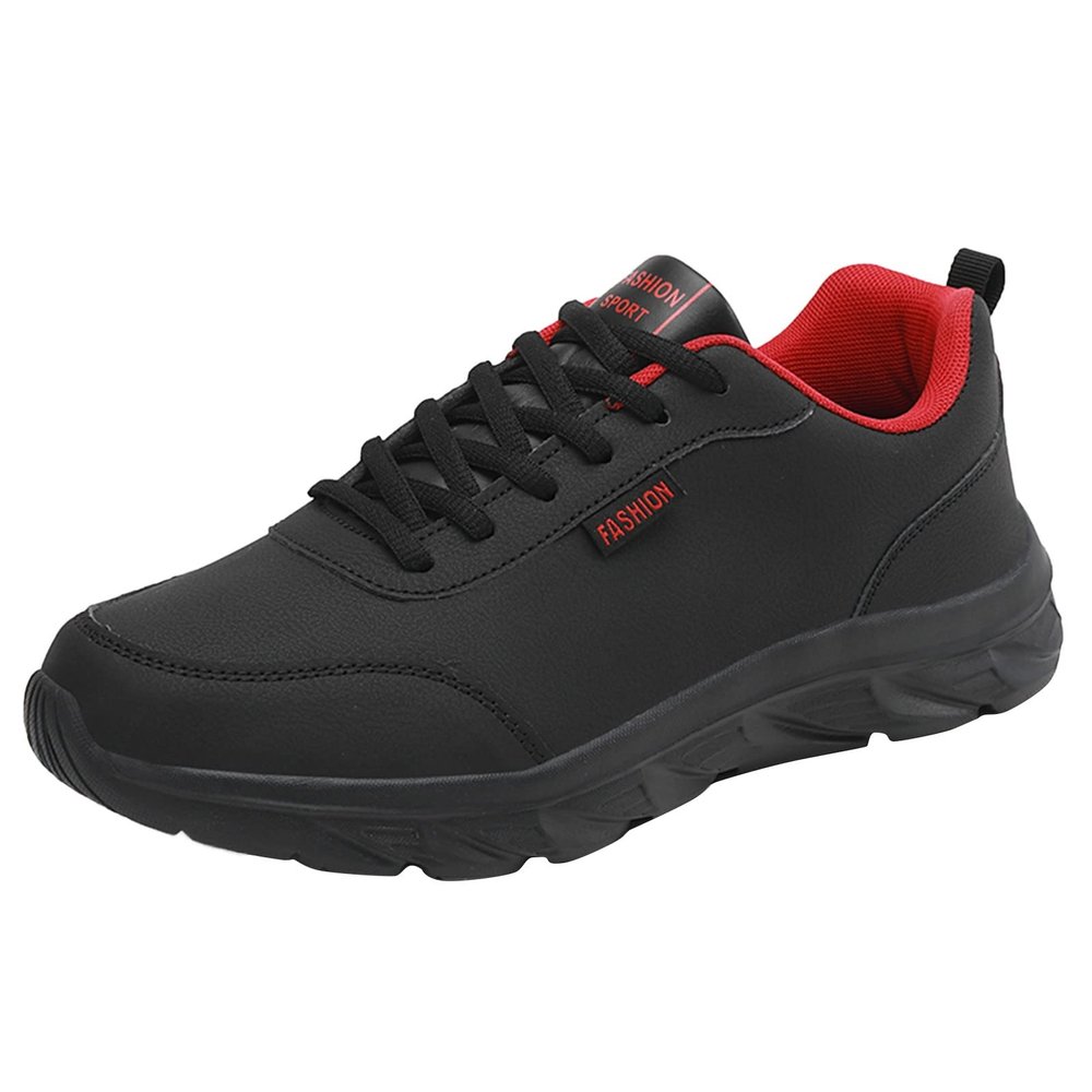IWIHMIV Outdoor Sport Shoes Waterproof Walking Shoes Men's Running Shoes Comfortable Casual Sports Shoesa3-Red10