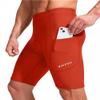Men's Bike Shorts 3D Padded Cycling Road Biking Underwear Mountain Riding Biker Bicycle UPF 50+ Cycle Shorts Zipper Pockets(Orange,S) view 2
