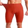 Men's Bike Shorts 3D Padded Cycling Road Biking Underwear Mountain Riding Biker Bicycle UPF 50+ Cycle Shorts Zipper Pockets(Orange,S) view 3