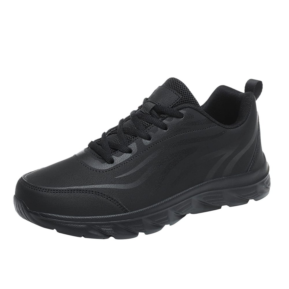 IWIHMIV Outdoor Sport Shoes Waterproof Walking Shoes Men's Running Shoes Comfortable Casual Sports Shoesa1-Black11