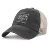 Funny Hat That's What I Do I Drink Whiskey and I Know Things Trucker Hat Men Vintage Mesh Cap for Summer view 2