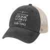 Funny Hat That's What I Do I Drink Whiskey and I Know Things Trucker Hat Men Vintage Mesh Cap for Summer view 4