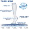 CHARMKING Compression Socks for Women & Men (8 Pairs) 15-20 mmHg Graduated Copper Support Socks are Best for Pregnant, Nurses - Boost Performance, Circulation, Knee High & Wide Calf (L/XL, Multi 52) view 4