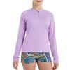 SG Edge Women's Standard Outdoor Quick Dry Sun Protection 1/4 Zip Long Sleeve Shirt, Purple view 2