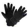 OZERO Winter Thermal Gloves -30F Coldproof Water Resistant Deerskin Suede Leather Insulated Polar Fleece Warm in Cold Weather for Men and Women Black X-Small view 1