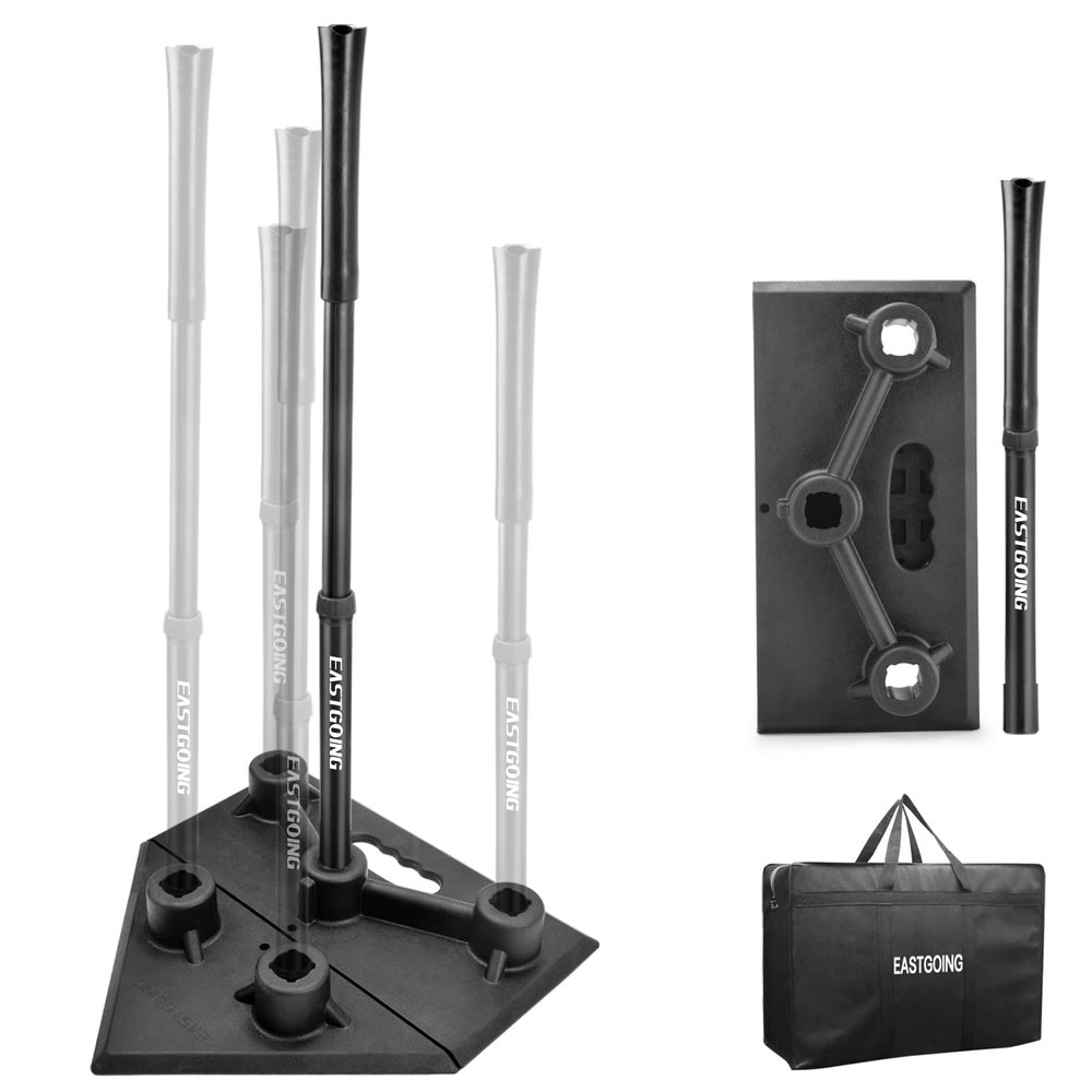 Eastgoing Baseball and Softball Portable Travel Batting Tee.