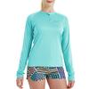 SG Edge Women's Outdoor Quick Dry UPF 50+ 1/4 Zip Long Sleeve Shirt Green L view 2