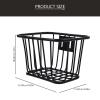 1pc Black Bike Basket Metal Bike Frame Basket Bicycle for Most Childrens Bicycles and Kids Tricycles view 2