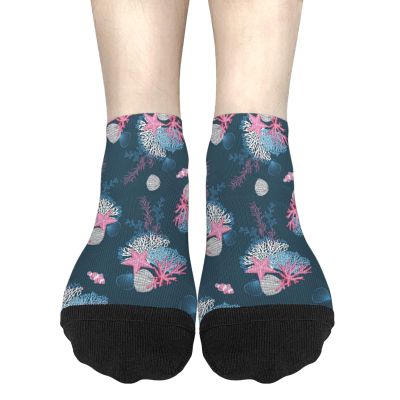 Funny Socks starfishes Socks coral Dress Socks for Men Dress Socks Women's