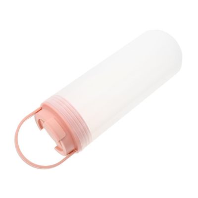 VALCLA Portable Kettle Sports Cup Plastic Water Bottle Outdoor Office Water Bottle Cycling Hiking Portable Water Cup Handy Cup Water Bottle (Color : Pink, Size : 550ml)