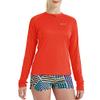 SG Edge Women's Standard Outdoor Quick Dry Sun Protection 1/4 Zip Long Sleeve Shirt, Red view 2
