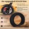 Felixstory 50/75-6.1 Off-road Tire, Upgraded Size 9x2.25 Solid Tire Replacement for All 8.5x2.0 inch Original Tires, Fit for VOLPAM SP06, Hover 1 Journey, Gotrax GXL V2 Electirc Scooter Tyre view 2