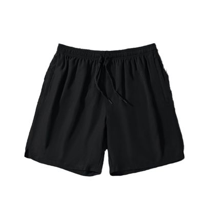 Men's Casual Shorts Elastic Waist Jogging Shorts CV6179-Black M