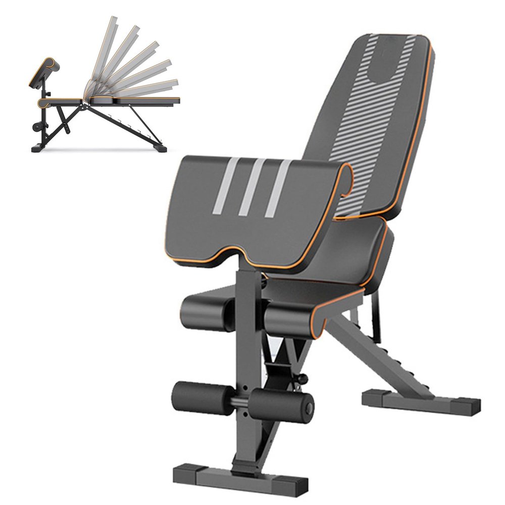 RIEJIN Weight Bench for Heavy Duty Workouts, Exercise, Strength Training, Lifting and Home Gyms, Incline Decline Bench Press for Full Body